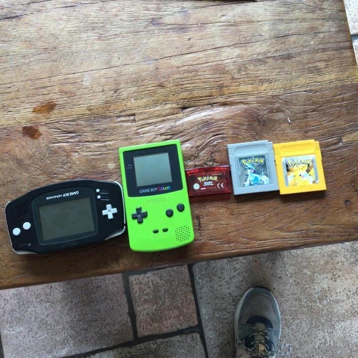 Gameboy, Spelcomputers en Games, Spelcomputers | Nintendo Game Boy, Gebruikt, Game Boy Advance, Met games, Ophalen of Verzenden