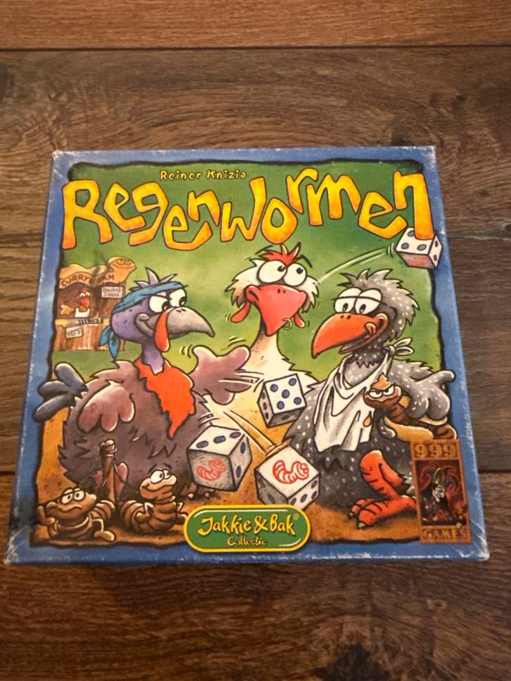Regenwormen - Dobbelspel van Reiner Knizia, Hobby en Vrije tijd, Gezelschapsspellen | Bordspellen, Gebruikt, Een of twee spelers