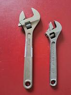 2 verstelbare moersleutels, Doe-het-zelf en Verbouw, Gereedschap | Handgereedschap, Ophalen, Zo goed als nieuw