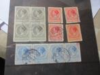 postzegels nederland NVPH 163 tm NVPH 165 blokjes wilhelmina, Postzegels en Munten, Postzegels | Nederland, Ophalen of Verzenden