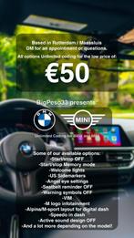 BMW en MINI Coderen + Vrijschakelen opties, Mobiele service, Overige werkzaamheden