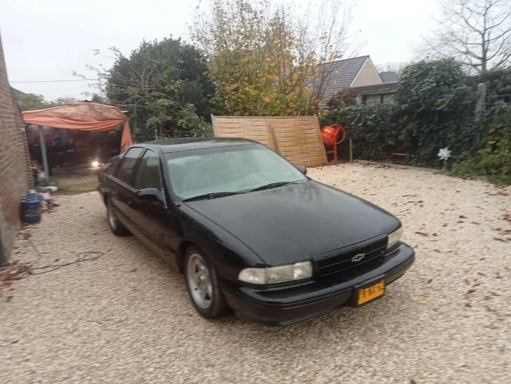Chevrolet Impala 1995 Zwart, Auto's, Chevrolet, Overige modellen, ABS, Adaptieve lichten, Airbags, Airconditioning, Bluetooth