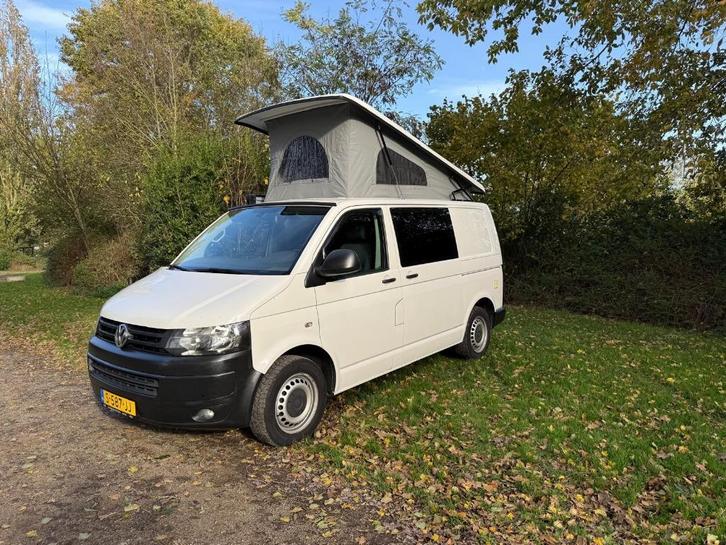 VW transporter T5 GP buscamper automaat 140pk slaap hefdak, Caravans en Kamperen, Campers, Bedrijf, tot en met 4, Buscamper of Camperbus