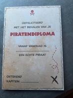 Piraten Diploma - Nieuw!, Ophalen of Verzenden, Nieuw