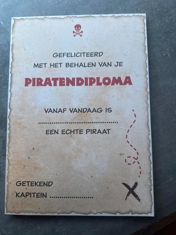 Piraten Diploma - Nieuw! beschikbaar voor biedingen