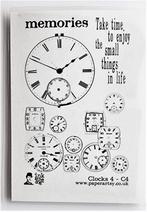 NIEUW sheet cling stempels Clocks 4 Time Memories PaperArtsy, Hobby en Vrije tijd, Scrapbooking, Nieuw, Overige merken, Ophalen of Verzenden