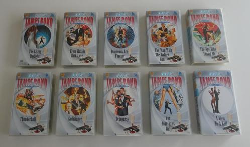 10 VHS Films uit de James Bond Collection, Cd's en Dvd's, VHS | Film, Zo goed als nieuw, Ophalen