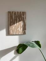 Japandi kunstwerk canvasdoek met stof wanddecoratie, Antiek en Kunst, Ophalen of Verzenden