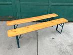 Bier tafel bankjes, 15 stuks, Tuin en Terras, Tuinbanken, Ophalen, Zo goed als nieuw, Hout
