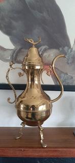 Grote messing Ketel met Vogel Decoratie, Antiek en Kunst, Ophalen of Verzenden, Brons