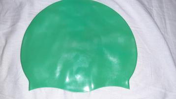 Effen groenkleurige silicone badmuts zwemcap cap zwemmen beschikbaar voor biedingen