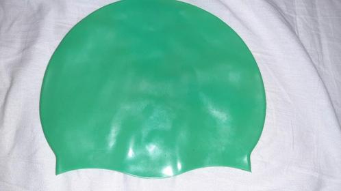 Effen groenkleurige silicone badmuts zwemcap cap zwemmen, Watersport en Boten, Duiken, Ophalen of Verzenden