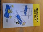 Booklet Meccano set 1, Verzenden, Zo goed als nieuw