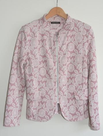 Leuk zalm roze jasje met bloemen maat 42 blazer beschikbaar voor biedingen