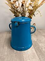 Oude Blauwe emaille pot !!, Antiek en Kunst, Antiek | Emaille, Ophalen of Verzenden