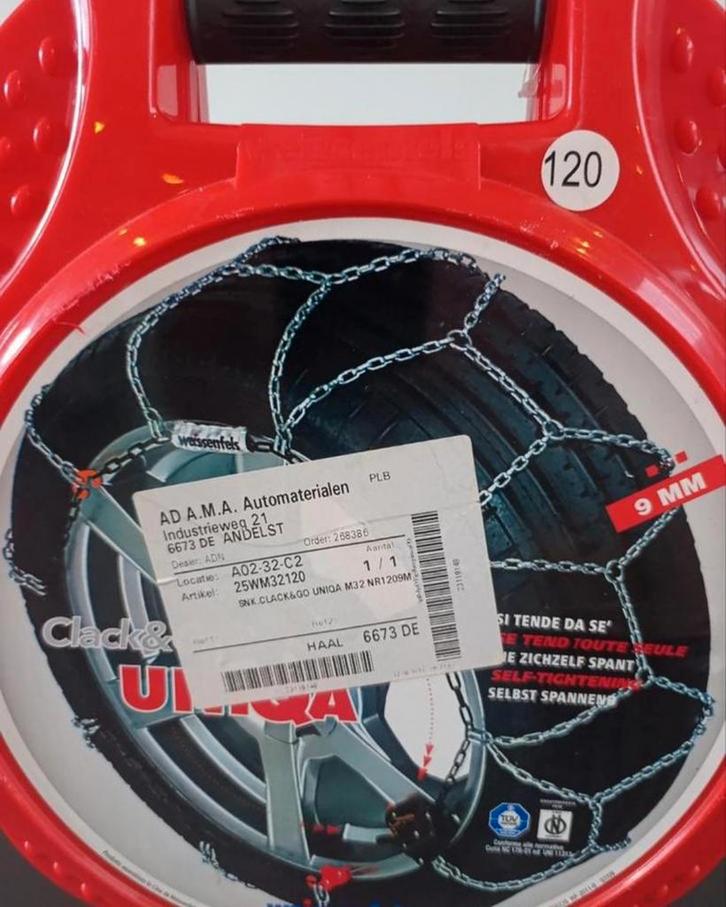 Wessenfels Clack&Go Uniqa M32 sneeuwkettingen - Nieuw!, Auto diversen, Sneeuwkettingen, Ophalen of Verzenden