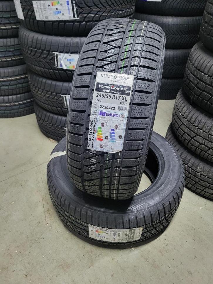 2 x 245/55/17 Kuhmo Wintercraft NIEUW 200,- Incl montage !, Auto-onderdelen, Banden en Velgen, Band(en), Winterbanden, 17 inch