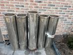 Dubbel wandige kachelpijp, Ophalen of Verzenden, Gebruikt, Hout, Houtkachel