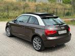 Audi A1 1.4 TFSI AUTOMAAT I PANO I STOELVERW I MOOI I 122PK, Auto's, Stof, Zwart, 4 cilinders, Bruin