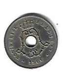 belguim leopold II 5 centimes 1906 vlaams vf+, Verzenden, Losse munt
