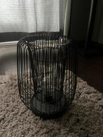 Tafellamp draad lantaarn zwart, Huis en Inrichting, Lampen | Tafellampen, Ophalen of Verzenden, Minder dan 50 cm