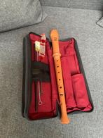 Blokfluit met etui en schoonmaakset, Muziek en Instrumenten, Ophalen, Gebruikt, Met koffer, hoes of etui
