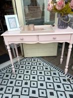 Zachtroze Side Table / Sidetable, Huis en Inrichting, Tafels | Sidetables, Gebruikt, Minder dan 50 cm, Ophalen of Verzenden, Overige houtsoorten