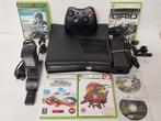 Xbox 360 Slim 250GB + Games & Toebehoren, Spelcomputers en Games, Spelcomputers | Xbox 360, Ophalen, Zo goed als nieuw, Met 1 controller