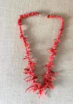BLOEDKORAAL ketting takken Sardijns rood 25 gram 48 cm CHCS, Sieraden, Tassen en Uiterlijk, Antieke sieraden, Ophalen of Verzenden