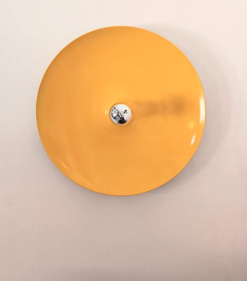 XXL Charlotte Perriand Discus Wandlamp/Plafondlamp jaren '70, Huis en Inrichting, Lampen | Wandlampen, Gebruikt, Metaal, Ophalen