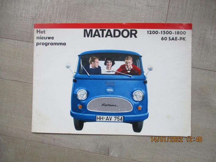 Tempo Matador folder , vervoer voor iedereen . !!, Boeken, Auto's | Folders en Tijdschriften, Zo goed als nieuw, Overige merken