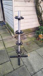 Standaard voor 4 autobanden met velg, Ophalen