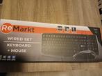 Toetsenbord + muis, Computers en Software, Toetsenborden, Ophalen, Toetsenbord en muis-set, Bedraad, Overige indelingen