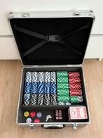 Stevige koffer met pokerspullen, Een of twee spelers, Ophalen, Gebruikt