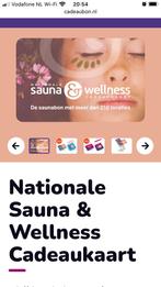 Nationale sauna & wellness cadeaukaart, Tickets en Kaartjes, Kortingen en Cadeaubonnen, Eén persoon, Cadeaubon, Spa of Sauna