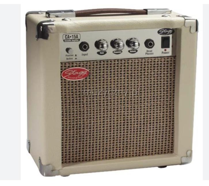 Stagg ca 15a gitaarversterker 25 watt `, Muziek en Instrumenten, Versterkers | Bas en Gitaar, Zo goed als nieuw, Gitaar, Minder dan 50 watt