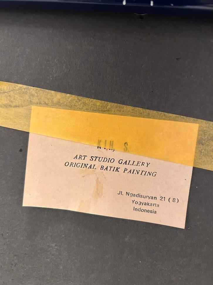 Batik Schilderij Ingelijst, Antiek en Kunst, Kunst | Niet-Westerse kunst, Ophalen