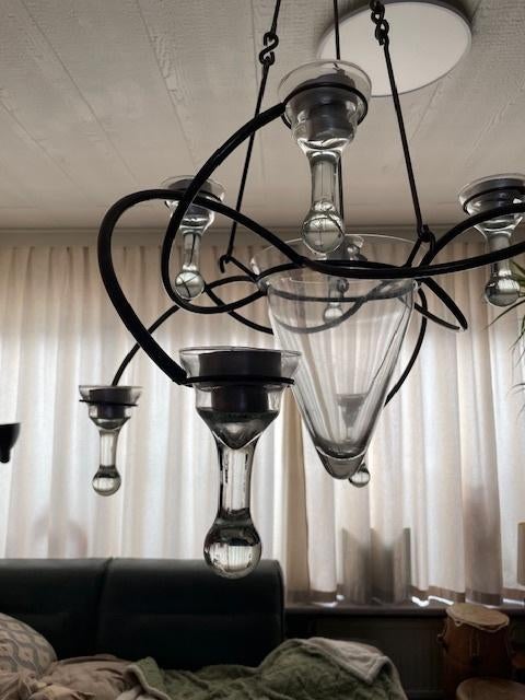 Unieke hanglamp met 8 kaarsen – stijlvol en sfeervol!, Ophalen of Verzenden