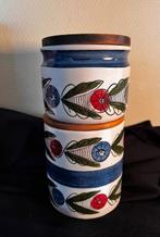 Twee Rorstrand voorraadpotten met houten deksel Handpainted, Antiek en Kunst, Ophalen of Verzenden