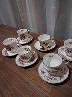 Engels porselein kop en schotels - 6 stuks, Gebruikt, Ophalen of Verzenden, Overige stijlen, Kop(pen) en/of Schotel(s)