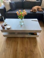 Moderne salontafel manzilon in travertin, Kunststof, 100 tot 150 cm, Zo goed als nieuw, Minder dan 50 cm