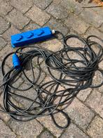Stekkerdoos met verlengsnoer tbv camping, Ophalen, Zo goed als nieuw