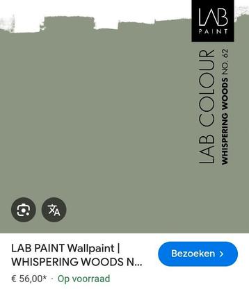 Mooie groene kleur van Lab paint 2.5 liter beschikbaar voor biedingen