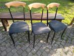 3 vintage isoline stoelen fasem Italië anno 1980, Huis en Inrichting, Stoelen, Ophalen of Verzenden, Zo goed als nieuw