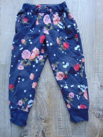 Name it broek blauw joggingbroek bloemen maat 110 beschikbaar voor biedingen