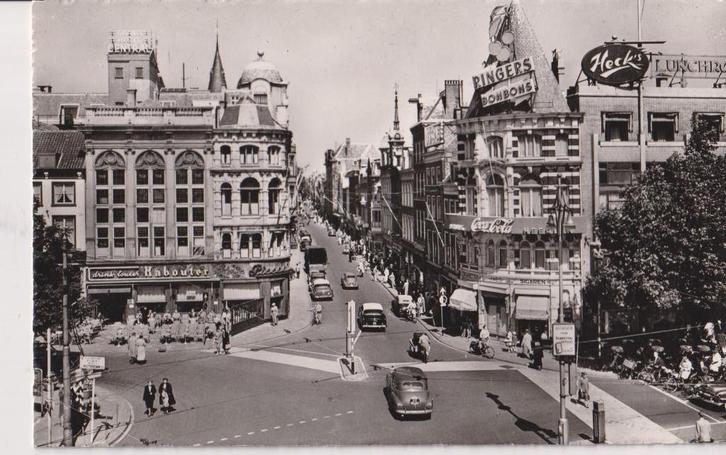 Den Haag , Lange Poten met auto's, Verzamelen, Ansichtkaarten | Nederland, Ongelopen, Zuid-Holland, 1940 tot 1960, Ophalen of Verzenden