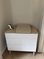 Quax Flow Commode wit/oak, Ophalen, 50 tot 70 cm, 90 tot 105 cm, 100 cm of meer