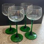 Set van 4 Elzas witte wijn glazen, Ophalen of Verzenden, Zo goed als nieuw, Overige typen