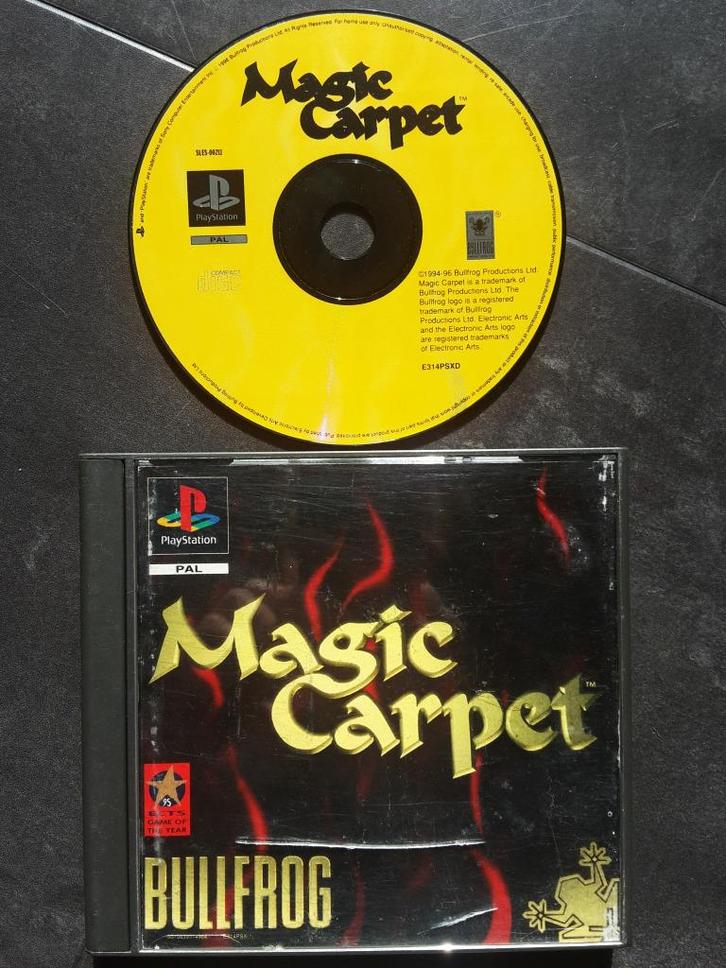 PS1 - Magic Carpet - PlayStation 1 PSX, Spelcomputers en Games, Games | Sony PlayStation 1, Zo goed als nieuw, Avontuur en Actie