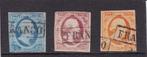 12.  1852 Koning Willem III, nvph nrs. 1 - 3,  gebruikt., Verzenden, T/m 1940, Gestempeld